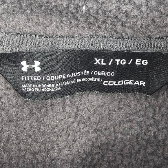 Under Armour Coldgear Grey Fitted Zip Coat Jacket Men's Size XL Gorpcore 1784 - Picture 3 of 4